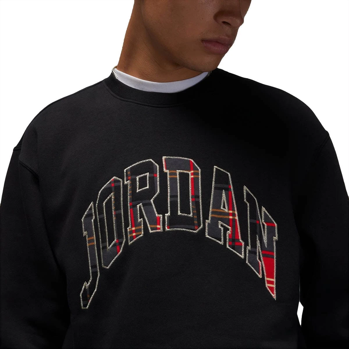 Air Jordan ESSENTIAL HOLIDAY PLAID FLEECE CREW - Image 3