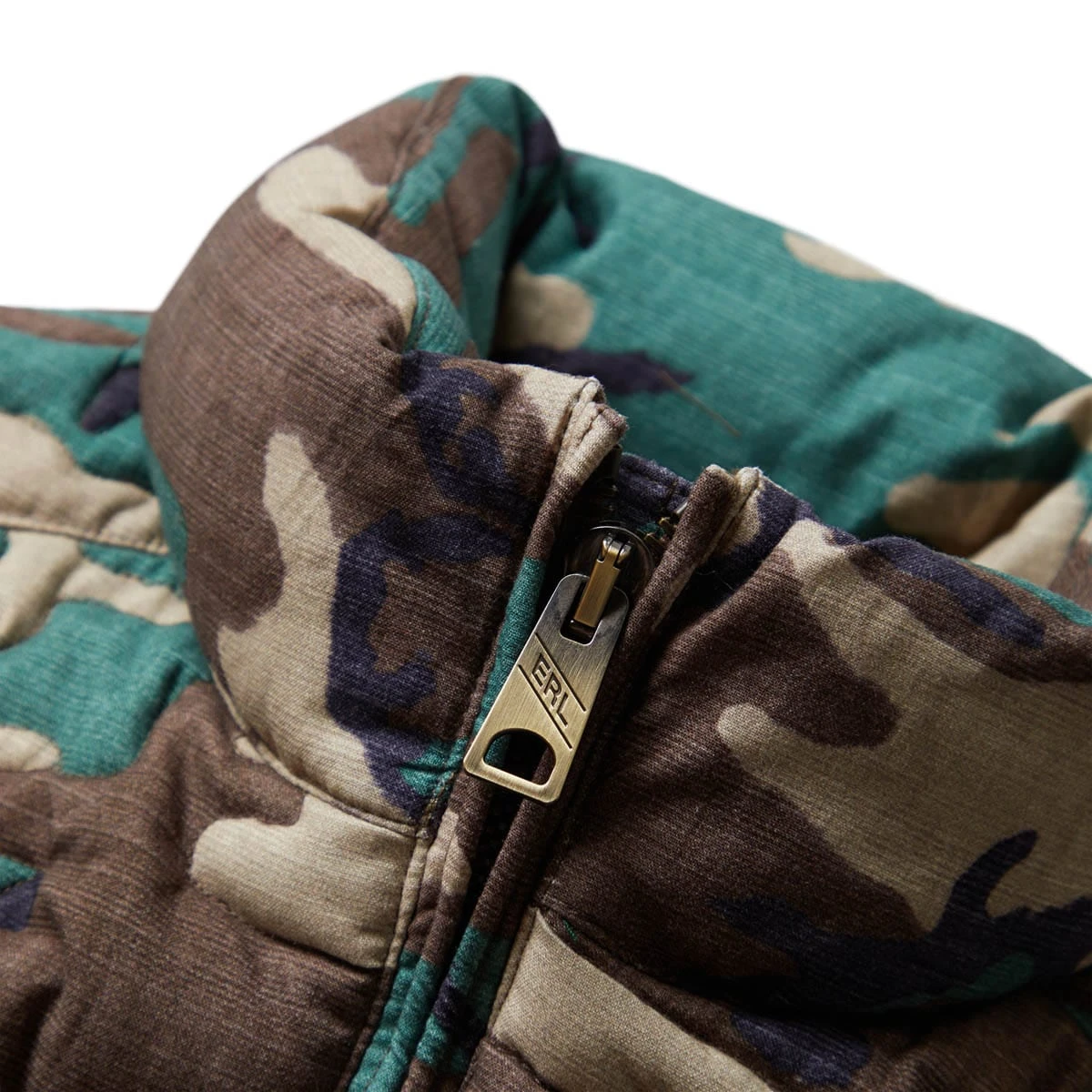 ERL WOVEN CAMO QUILTED PUFFER COAT - Image 4
