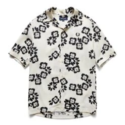 Fred Perry FLORAL PRINT REVERE SHIRT